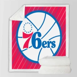 Philadelphia 76ers American Professional Basketball Team Sherpa Fleece Blanket