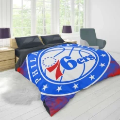 Philadelphia 76ers Awarded NBA Basketball Team Duvet Cover 1