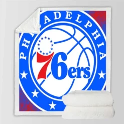 Philadelphia 76ers Awarded NBA Basketball Team Sherpa Fleece Blanket