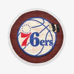 Philadelphia 76ers Excellent NBA Basketball Team Round Beach Towel