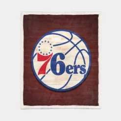 Philadelphia 76ers Excellent NBA Basketball Team Sherpa Fleece Blanket 1