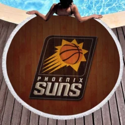 Phoenix Suns Professional NBA Basketball Club Round Beach Towel 1