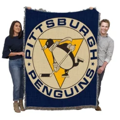 Pittsburgh Penguins NHL hockey Woven Blanket