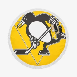 Pittsburgh Penguins Popular NHL Club Round Beach Towel