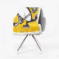 Pittsburgh Penguins Popular NHL Club Sherpa Fleece Blanket 2