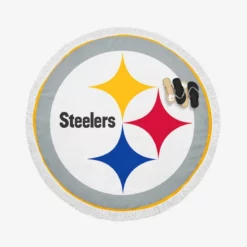 Pittsburgh Steelers Exciting NFL Club Round Beach Towel
