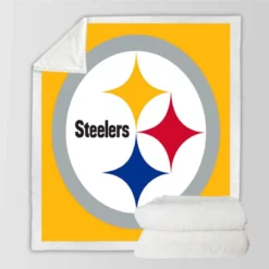 Pittsburgh Steelers Exciting NFL Club Sherpa Fleece Blanket