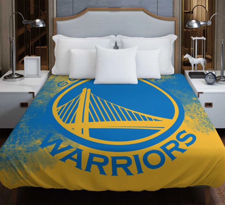 Popular American Basketball team Golden State Warriors Duvet Cover