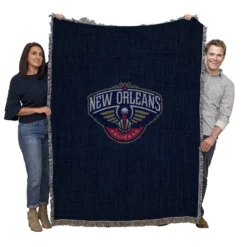 Popular American NBA Club New Orleans Pelicans Woven Blanket