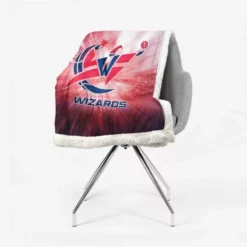 Popular American NBA Team Washington Wizards Sherpa Fleece Blanket 2