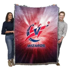 Popular American NBA Team Washington Wizards Woven Blanket