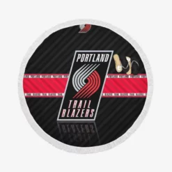 Popular Basketball Club Portland Trail Blazers Round Beach Towel