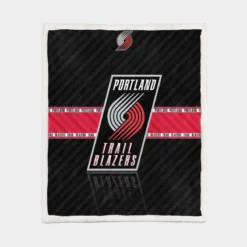 Popular Basketball Club Portland Trail Blazers Sherpa Fleece Blanket 1