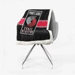 Popular Basketball Club Portland Trail Blazers Sherpa Fleece Blanket 2