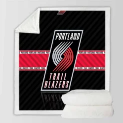 Popular Basketball Club Portland Trail Blazers Sherpa Fleece Blanket