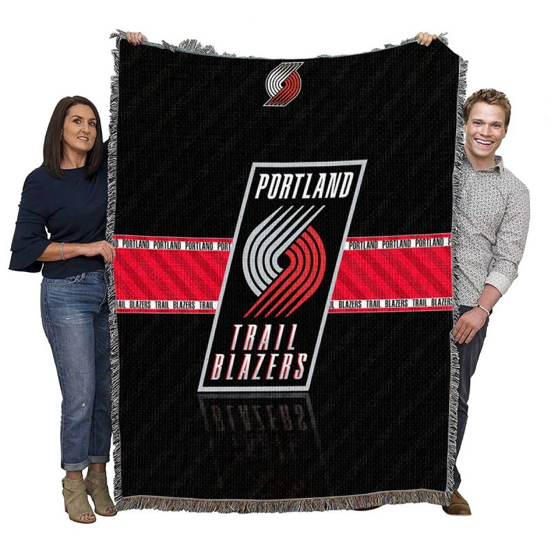 Popular Basketball Club Portland Trail Blazers Woven Blanket