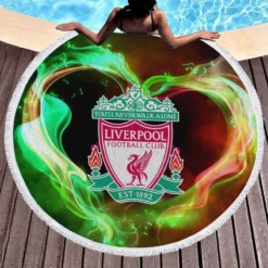 Popular British Football Club Liverpool FC Round Beach Towel 1