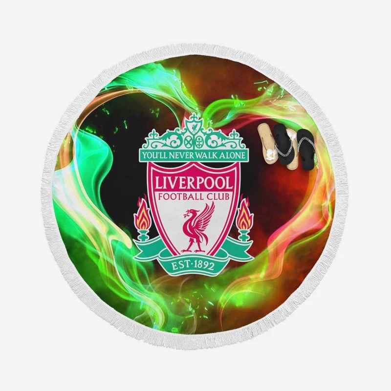 Popular British Football Club Liverpool FC Round Beach Towel