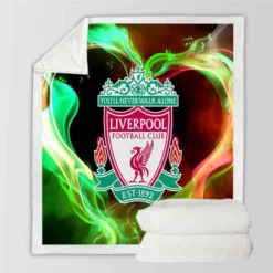 Popular British Football Club Liverpool FC Sherpa Fleece Blanket