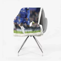 Popular Chelsea Football Player N Golo Kante Sherpa Fleece Blanket 2