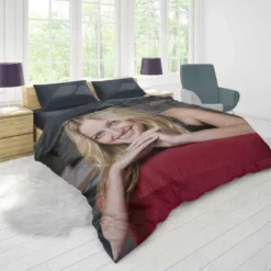 Popular Czech Tennis Player Petra Kvitova Duvet Cover 1