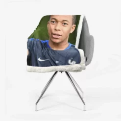 Popular Football Player Kylian Mbappe Sherpa Fleece Blanket 2