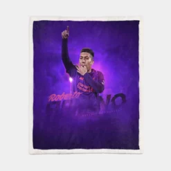 Popular Football Player Roberto Firmino Sherpa Fleece Blanket 1