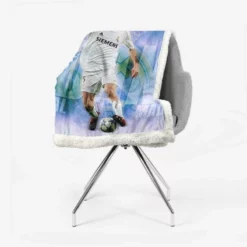 Popular Footballer Zinedine Zidane Sherpa Fleece Blanket 2