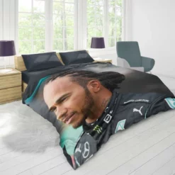 Popular Formula 1 Driver Lewis Hamilton Duvet Cover 1