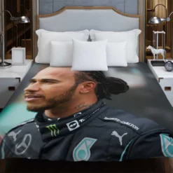 Popular Formula 1 Driver Lewis Hamilton Duvet Cover