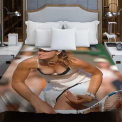 Popular Grand Slam Tennis Player Martina Hingis Duvet Cover