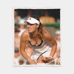 Popular Grand Slam Tennis Player Martina Hingis Sherpa Fleece Blanket 1