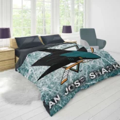 Popular Hockey Club San Jose Sharks Duvet Cover 1