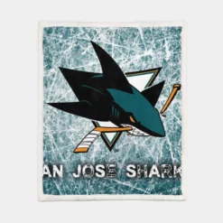Popular Hockey Club San Jose Sharks Sherpa Fleece Blanket 1