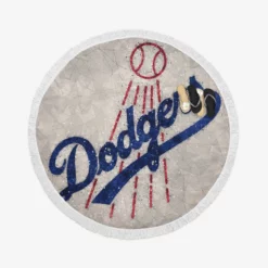 Popular MLB Baseball Club Los Angeles Dodgers Round Beach Towel