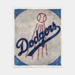 Popular MLB Baseball Club Los Angeles Dodgers Sherpa Fleece Blanket 1