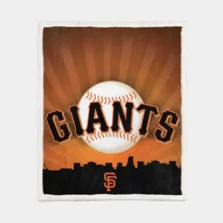 Popular MLB Team San Francisco Giants Sherpa Fleece Blanket 1