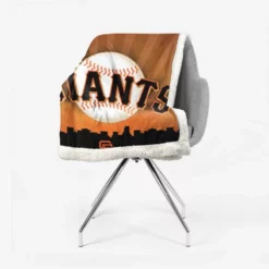 Popular MLB Team San Francisco Giants Sherpa Fleece Blanket 2