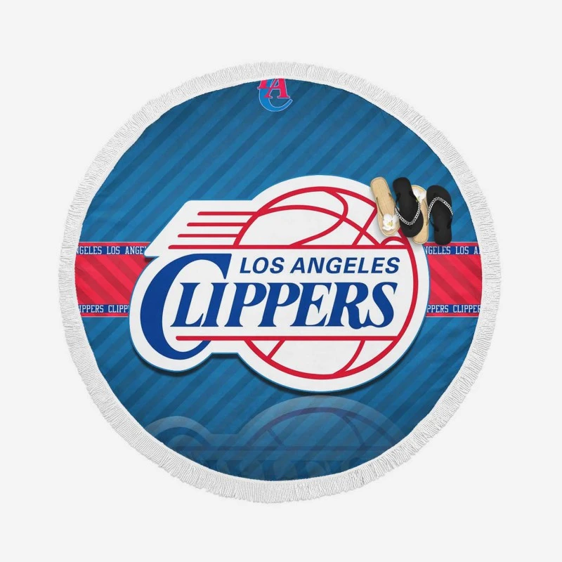Popular NBA Basketball Club Los Angeles Clippers Round Beach Towel