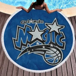 Popular NBA Basketball Club Orlando Magic Round Beach Towel 1