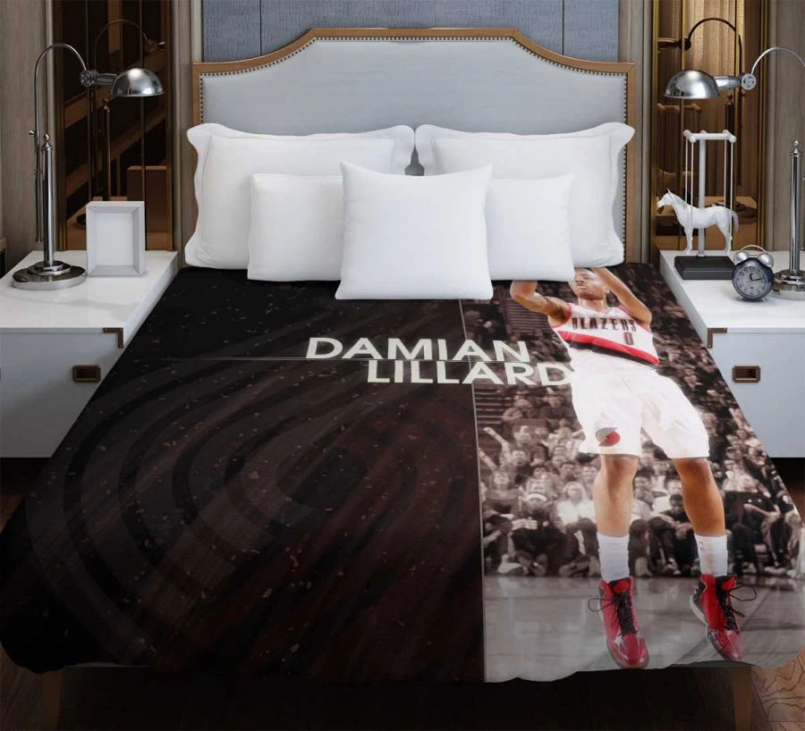 Popular NBA Basketball Player Damian Lillard Duvet Cover