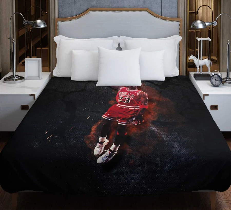 Popular NBA Basketball Player Michael Jordan Duvet Cover