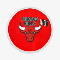 Popular NBA Basketball Team Chicago Bulls Round Beach Towel