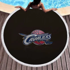 Popular NBA Basketball Team Cleveland Cavaliers Round Beach Towel 1