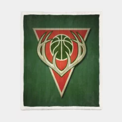 Popular NBA Basketball Team Milwaukee Bucks Sherpa Fleece Blanket 1