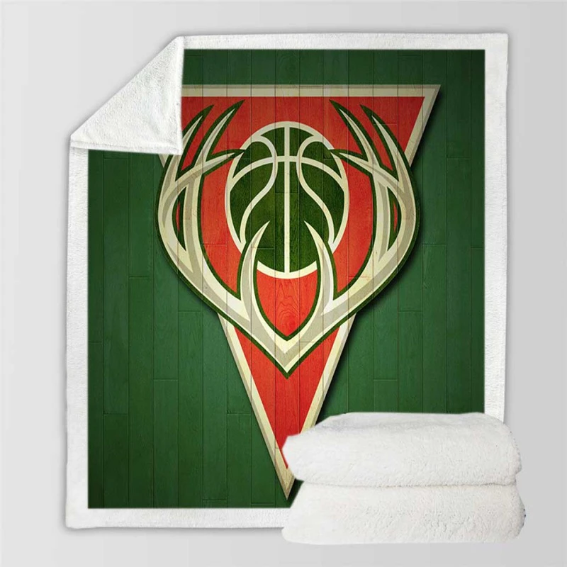 Popular NBA Basketball Team Milwaukee Bucks Sherpa Fleece Blanket