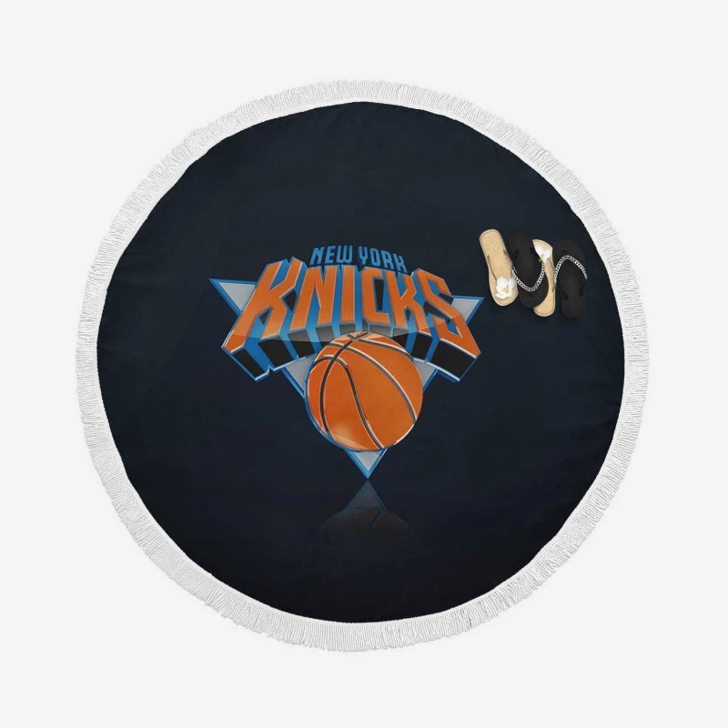 Popular NBA Basketball Team New York Knicks Round Beach Towel