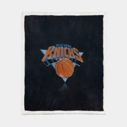 Popular NBA Basketball Team New York Knicks Sherpa Fleece Blanket 1