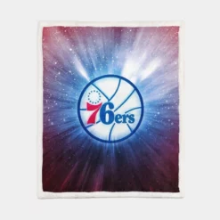 Popular NBA Basketball Team Philadelphia 76ers Sherpa Fleece Blanket 1