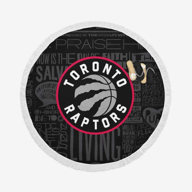 Popular NBA Basketball Team Toronto Raptors Round Beach Towel